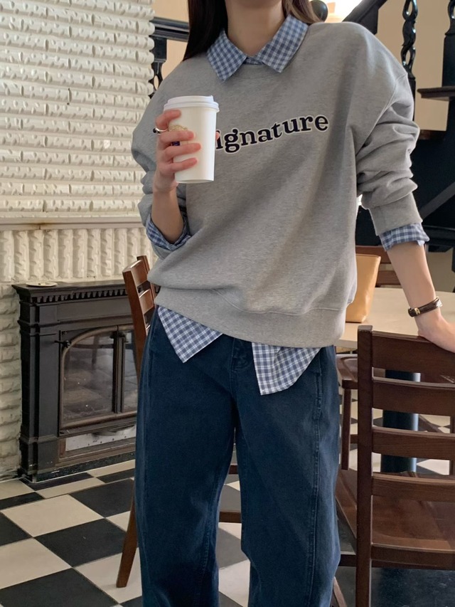 (予約) signature / Country check shirt 1color