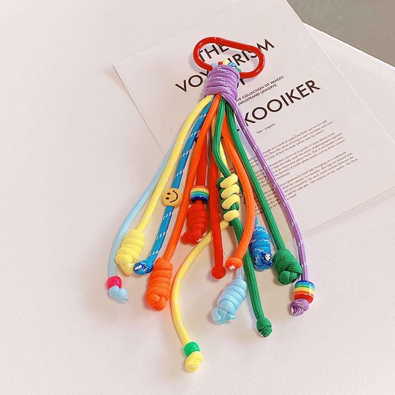 カラフルパラコードキーリング・チャーム | Yvonnerabier champ de