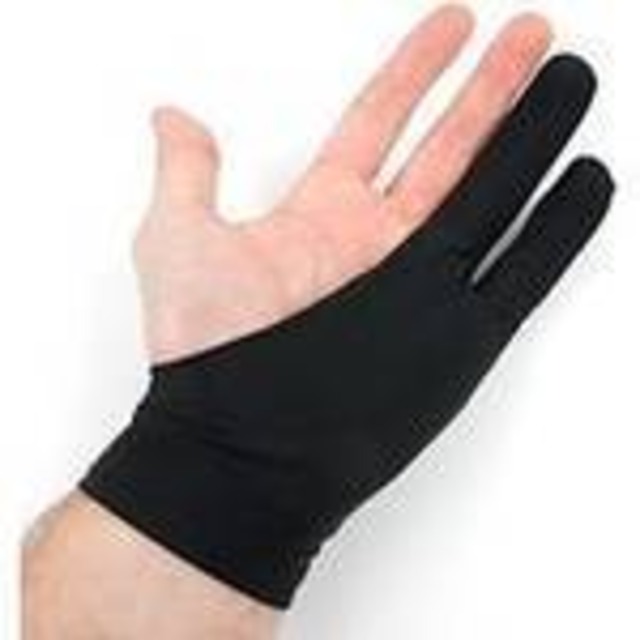 イラストや絵画など ペンタブレットユーザーのための ２本指グローブ ２枚セット Shopnabe