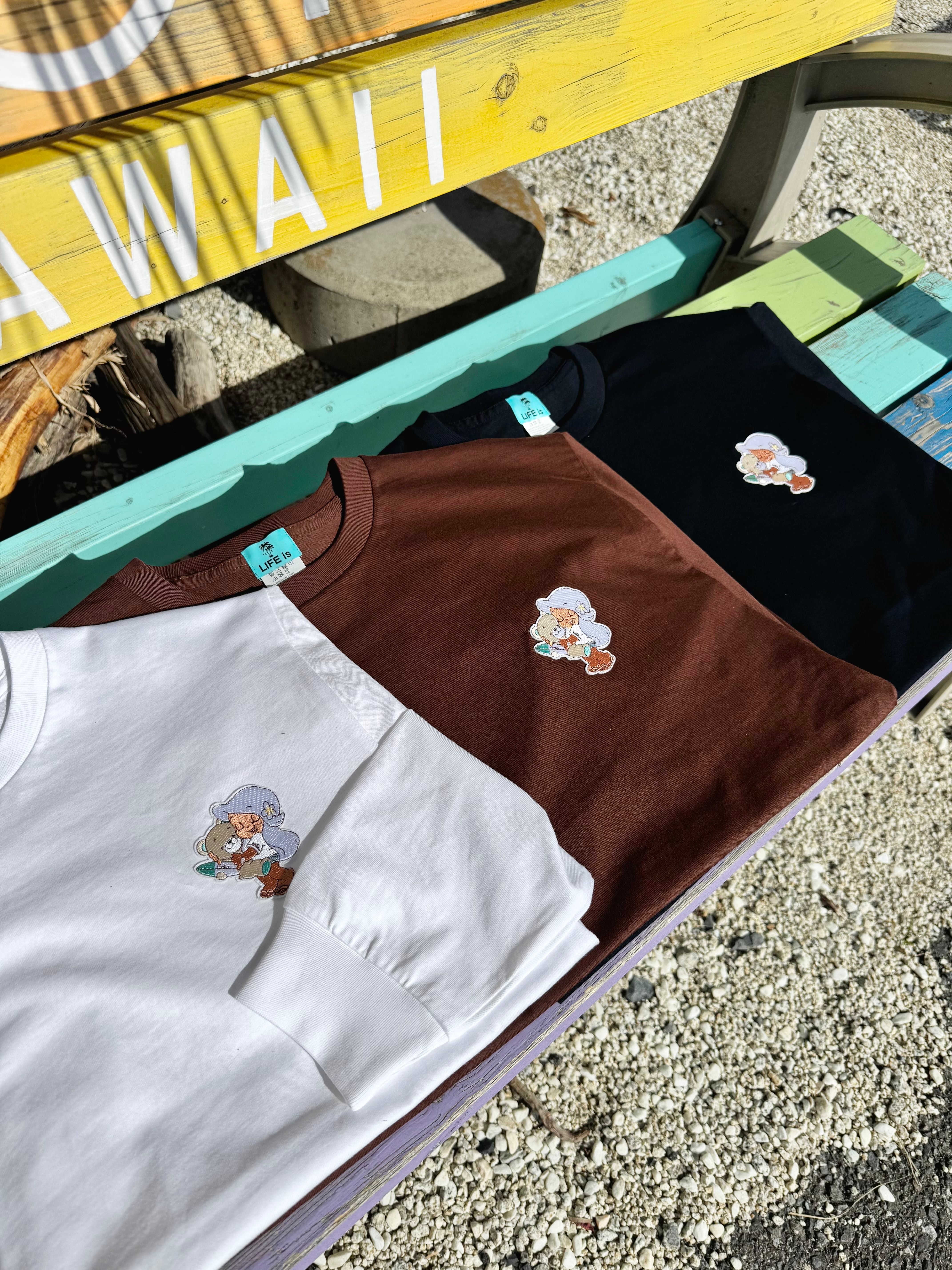 LIFE is bear × mapua 刺繍ワッペンロンT ¥5,800+tax