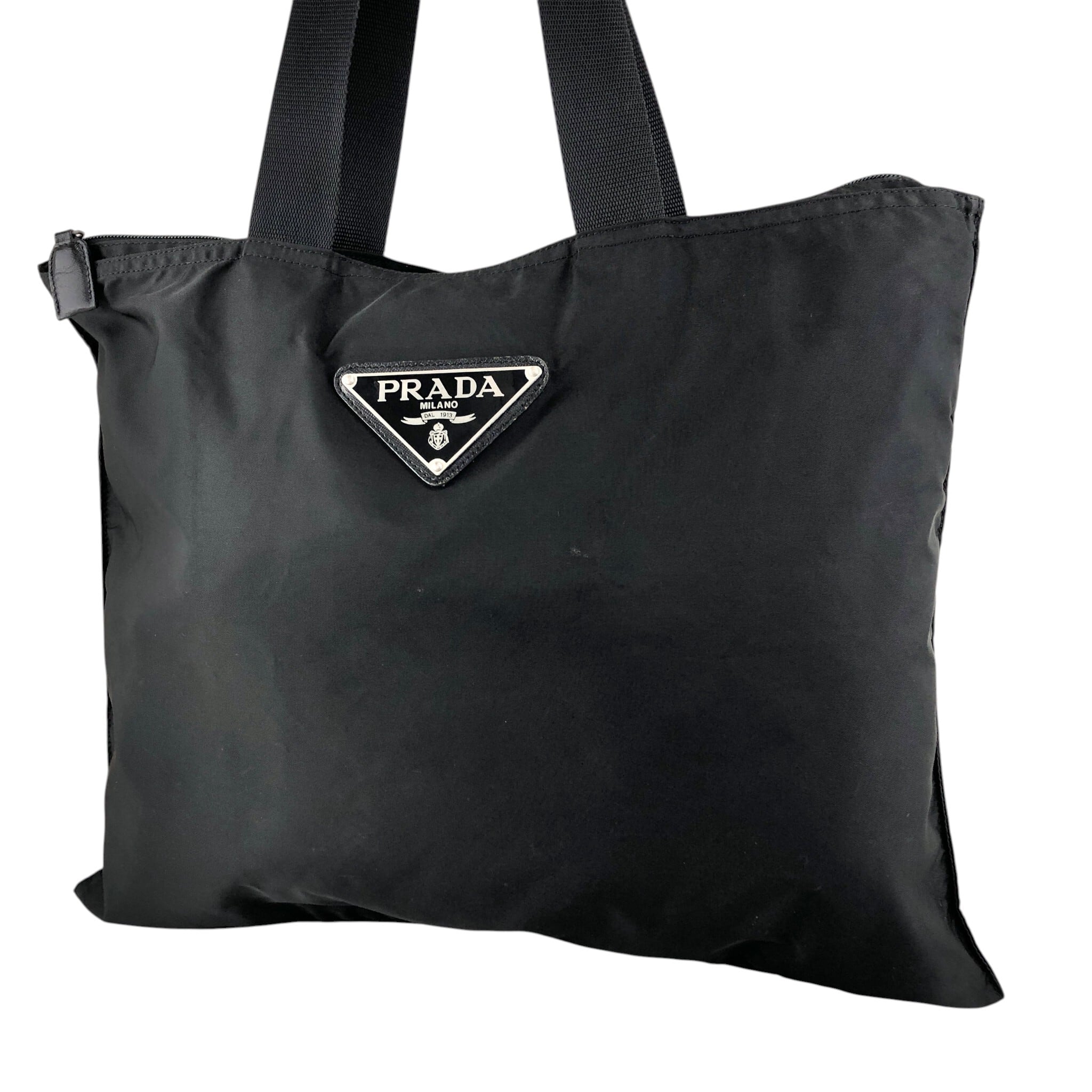 PRADA プラダ ハンドバッグ ブラック トライアングルロゴ ナイロン