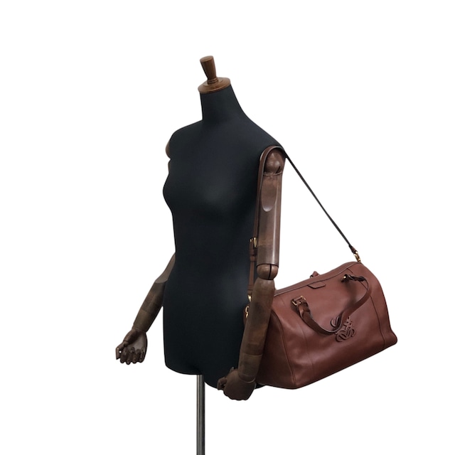 LOEWE ロエベ フスタ31 ハンドバッグ ブラウン アナグラム レザー 2way ボストン vintage ヴィンテージ オールド c288vn