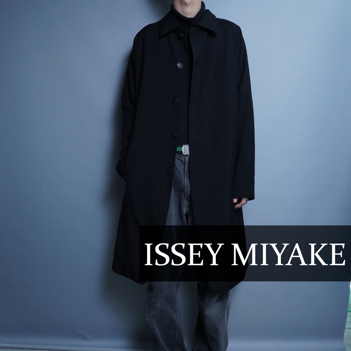 ISSEY MIYAKE MAN】Archive ドロップショルダー ウールギャバジン 