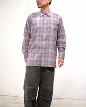 METHO - Single yoke shirt : print check