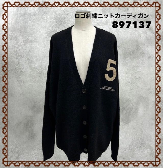 [予約販売] ayane アヤン　ロゴ刺繍ニットカーディガン　897137 (11/末入荷予定)