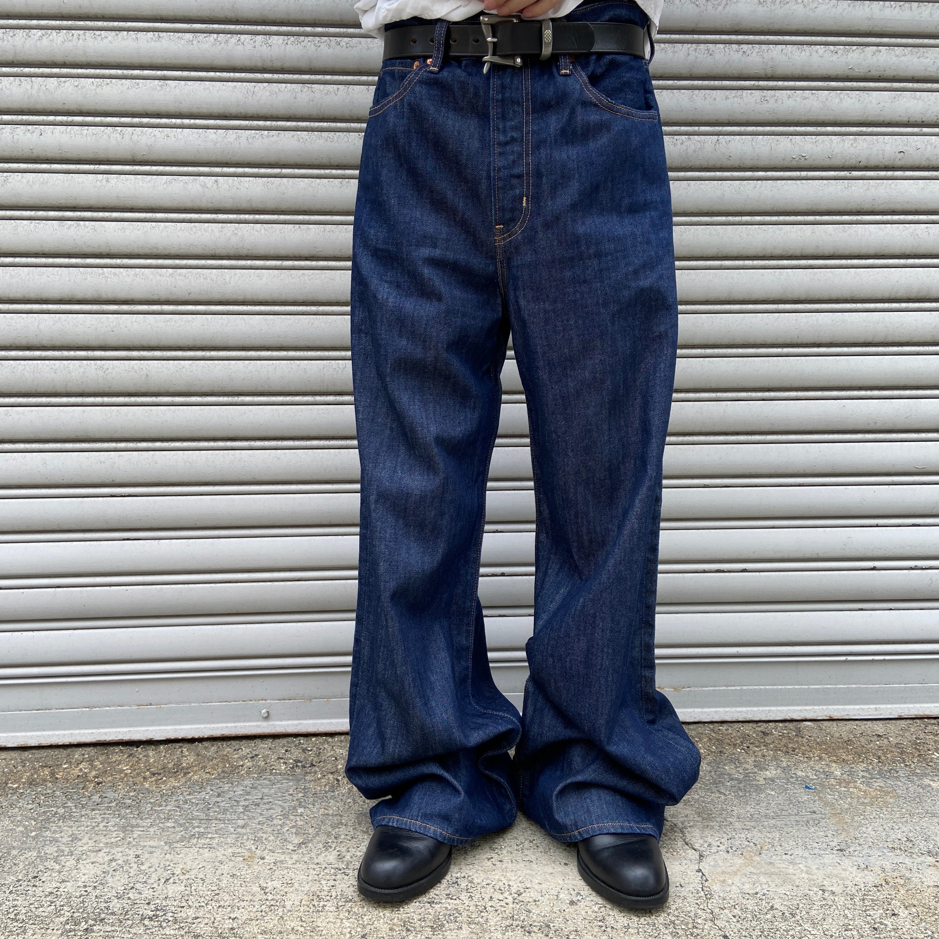 Levi'sプレミアム リブケージワイドレグデニムパンツ バギー W31