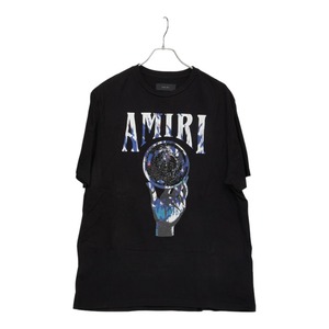 アミリ AMIRI 23SS クリスタルボールロゴ Tシャツ サイズUK42 ブラック コットン メンズ 【中古】