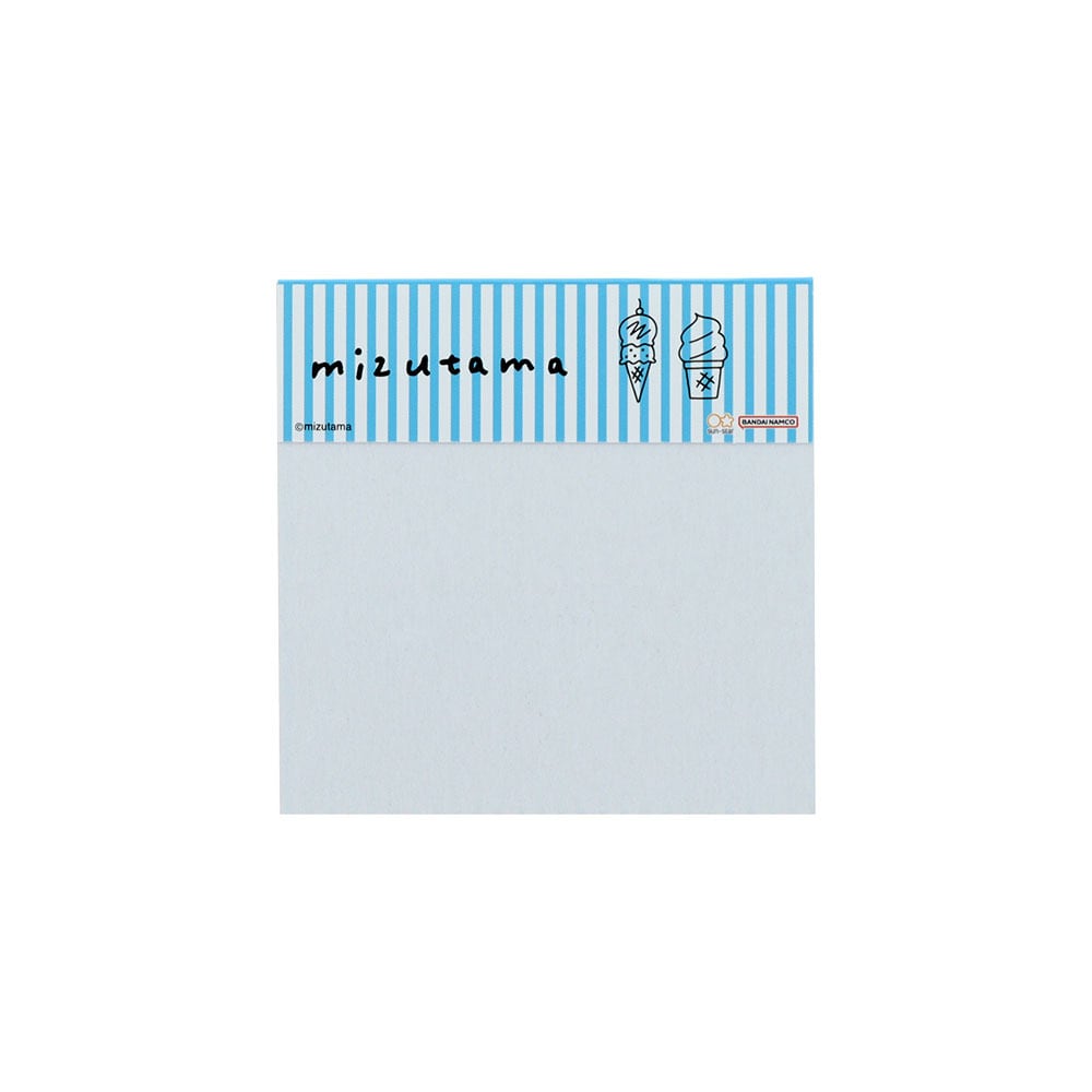 mizutama 窓付きスクエアメモ B(ブルー) | てんくーどう