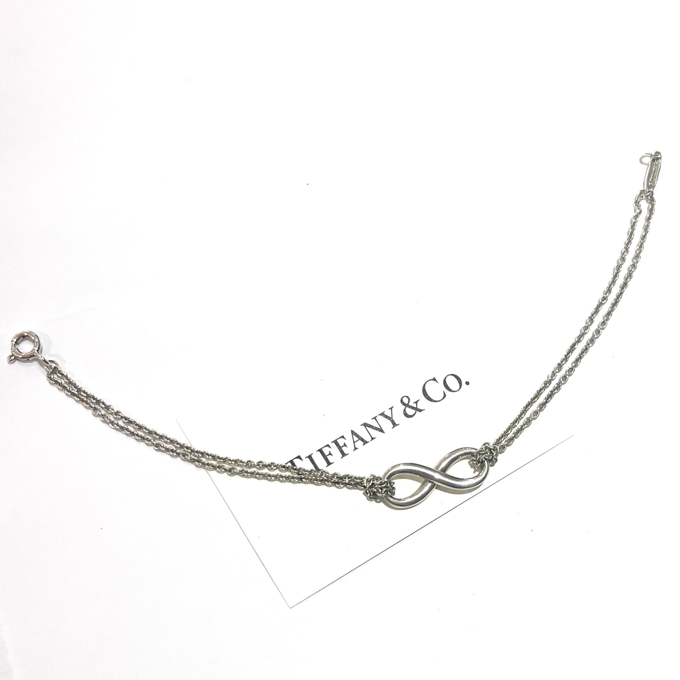 TIFFANY&CO.】インフィニティツイストダブルロープブレスレット