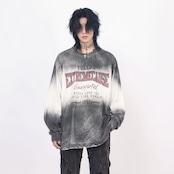 VINTAGE ストリート スプレーペイント ロングTシャツ T266