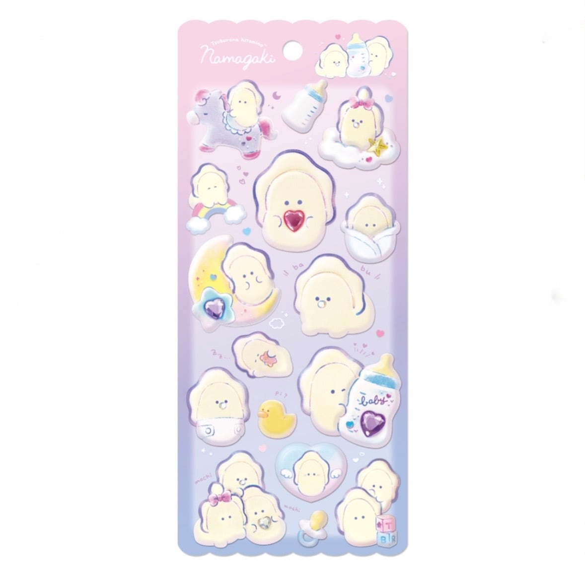 つぶらな瞳のぷくぷくシール なまがき | candybox