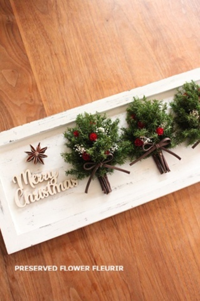 クリスマスフラワー ツリーボード