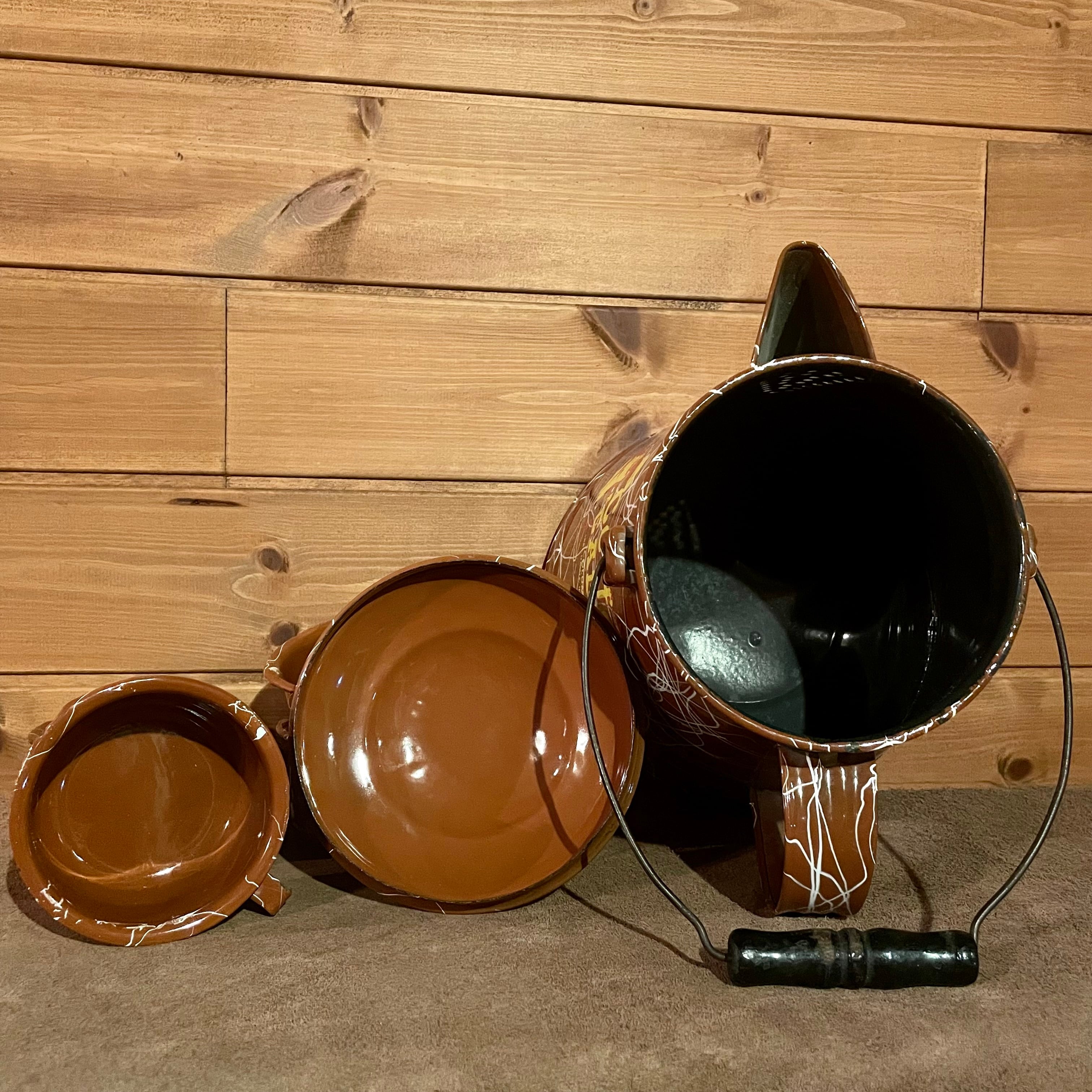 ビンテージ 琺瑯ケトル& 4カップ coffee caddy | CANDY STORE ROCK ビンテージ 琺瑯ケトル& 4カップ coffee caddy | CANDY STORE ROCK