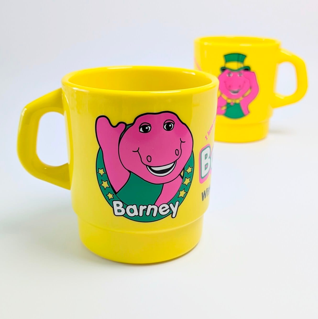 【 STACKING MUG / スタッキングマグ 】Barney（ バーニー ）プラカップ / MUG / ミルキーマグ / 積み重ねられるマグ〚アメリカン雑貨 アメトイ〛