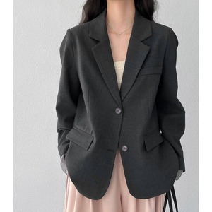 sheer-sleeve tailored jacket　J00455