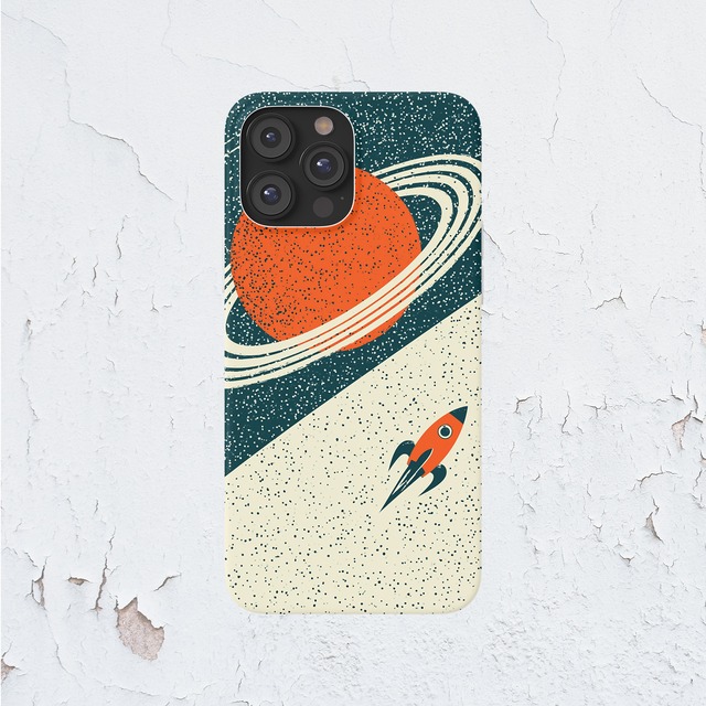 受注生産 iPhoneケース SFポスター風｜スペースエイジ風 RFSP008A