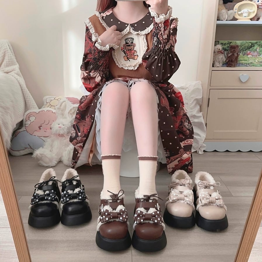 ドットリボン♡パンプス 800円 ドットリボン♡パンプス 800円