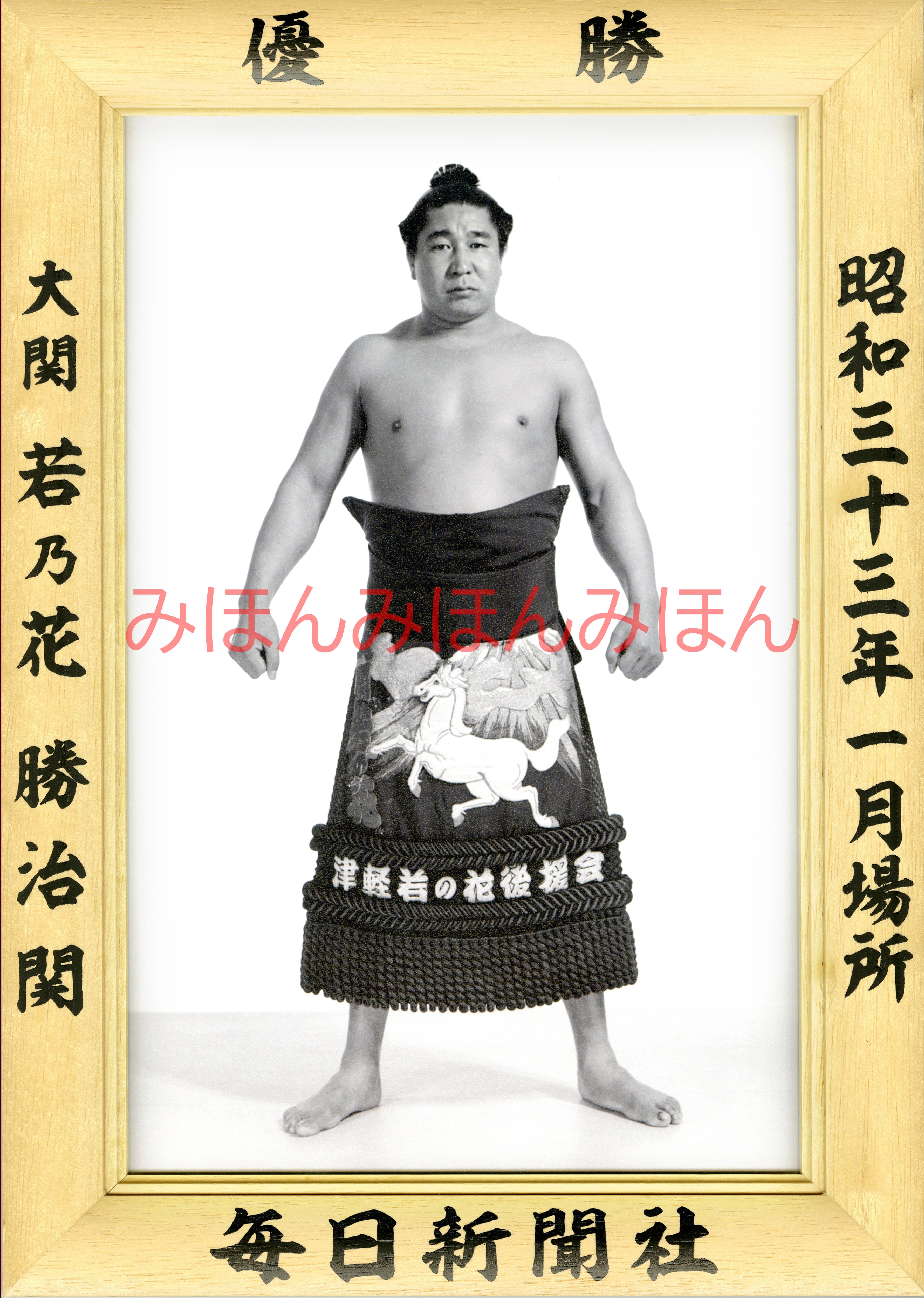 昭和33年1月場所優勝 大関 若乃花勝治関(2回目の優勝) | 大相撲