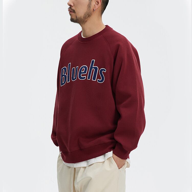 ★LETTER PRINT ROUND NECK SWEATER　　　A0409