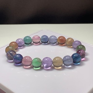 A23.限定品✩レアカラー♪マルチカラーフローライトブレスレット