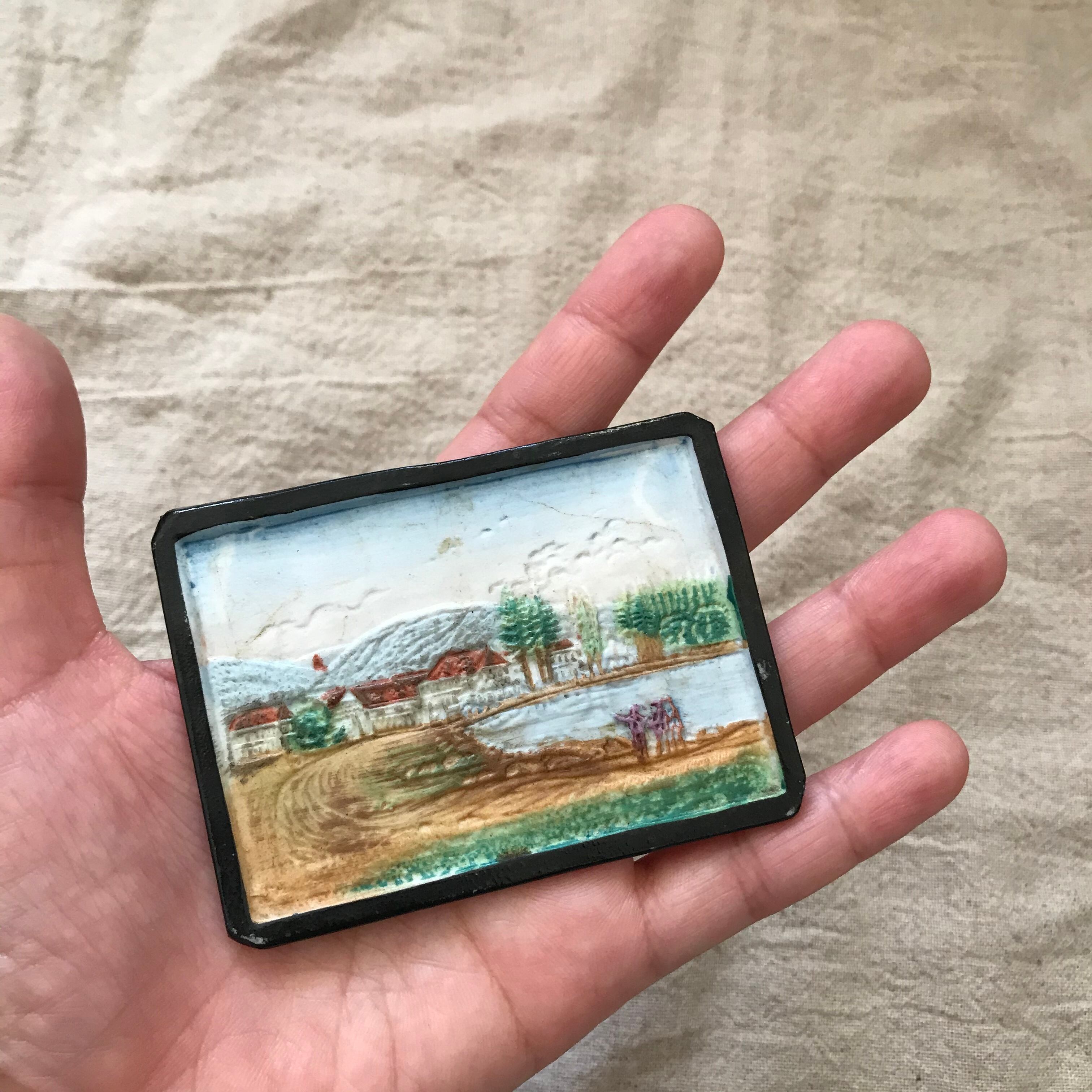 オランダの立体感のある小さな絵