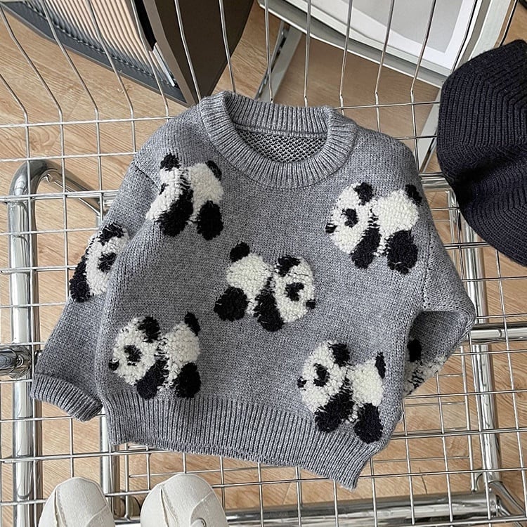 美品！当時物 おほほパンダ ANGEL BLUE カラフルセーター L - メルカリ