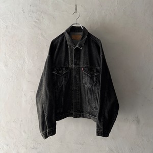 -Levi's- 80's 70507 Black Denim Trucker Jacket