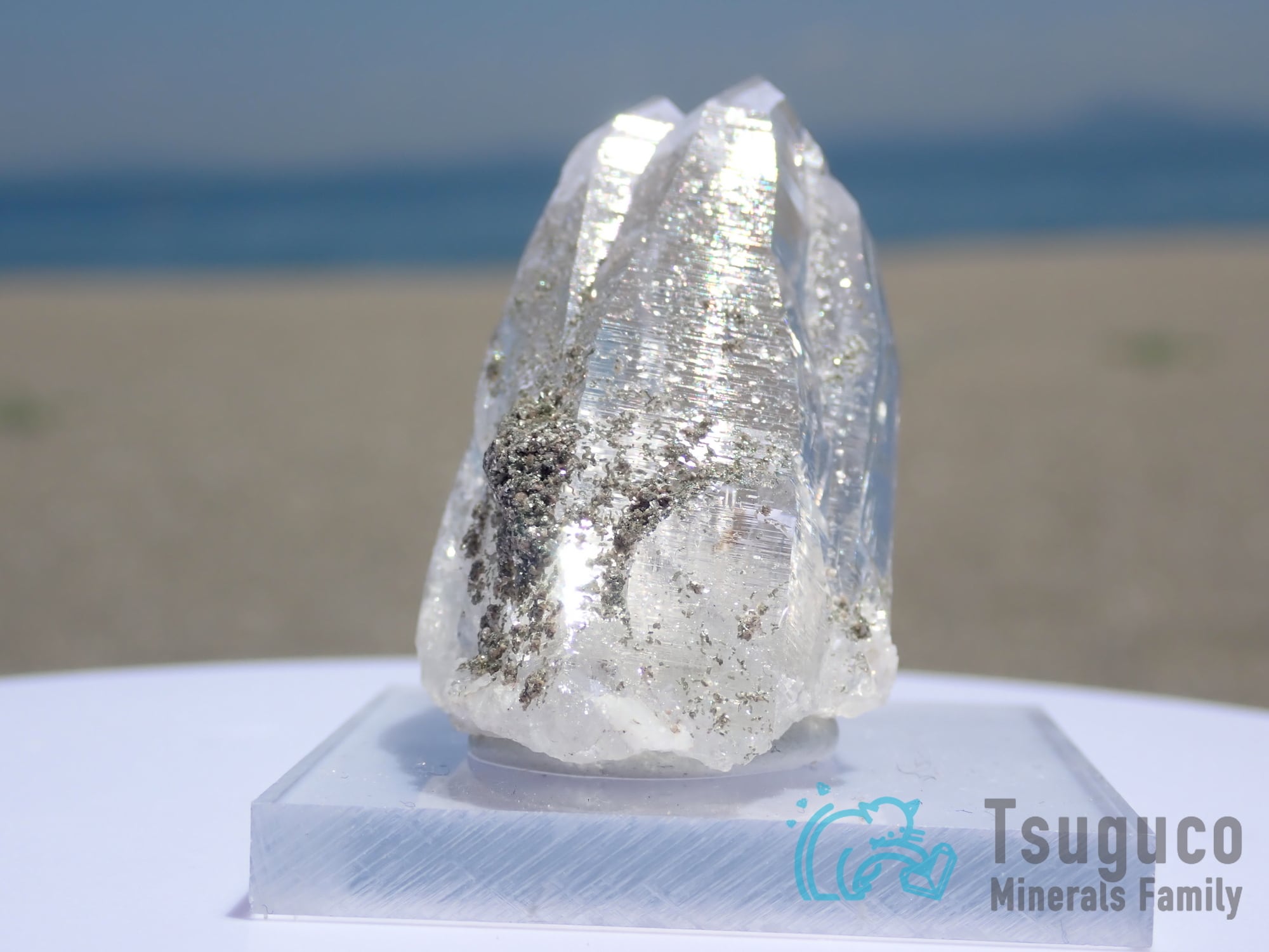 SALE※ ブルーベリル アクアマリン カリフォルニア産 343g 原石 AQ134