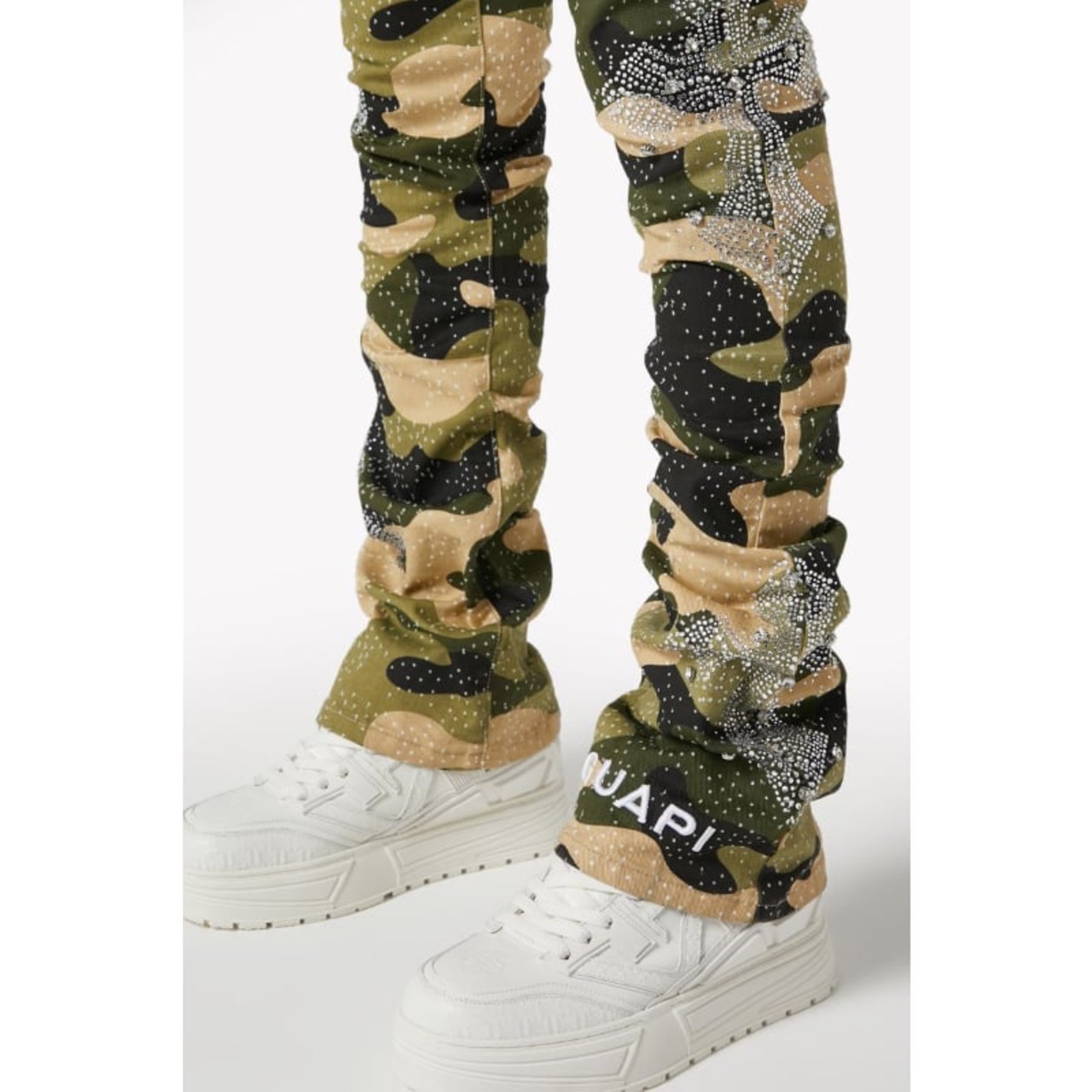 GUAPI / camo cross denim