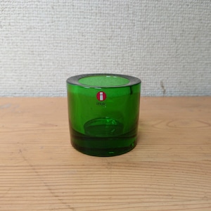 iittala/イッタラ x marimekko/マリメッコ "KIVI" キャンドルホルダー グリーン 廃盤色 Heikki Orvola