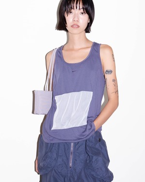 2000s NIKE - center swoosh mesh pocket tank