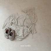 【取寄/韓国直送】mimimarket 26/AU トーションレースTシャツ｜秋服｜韓国子供服