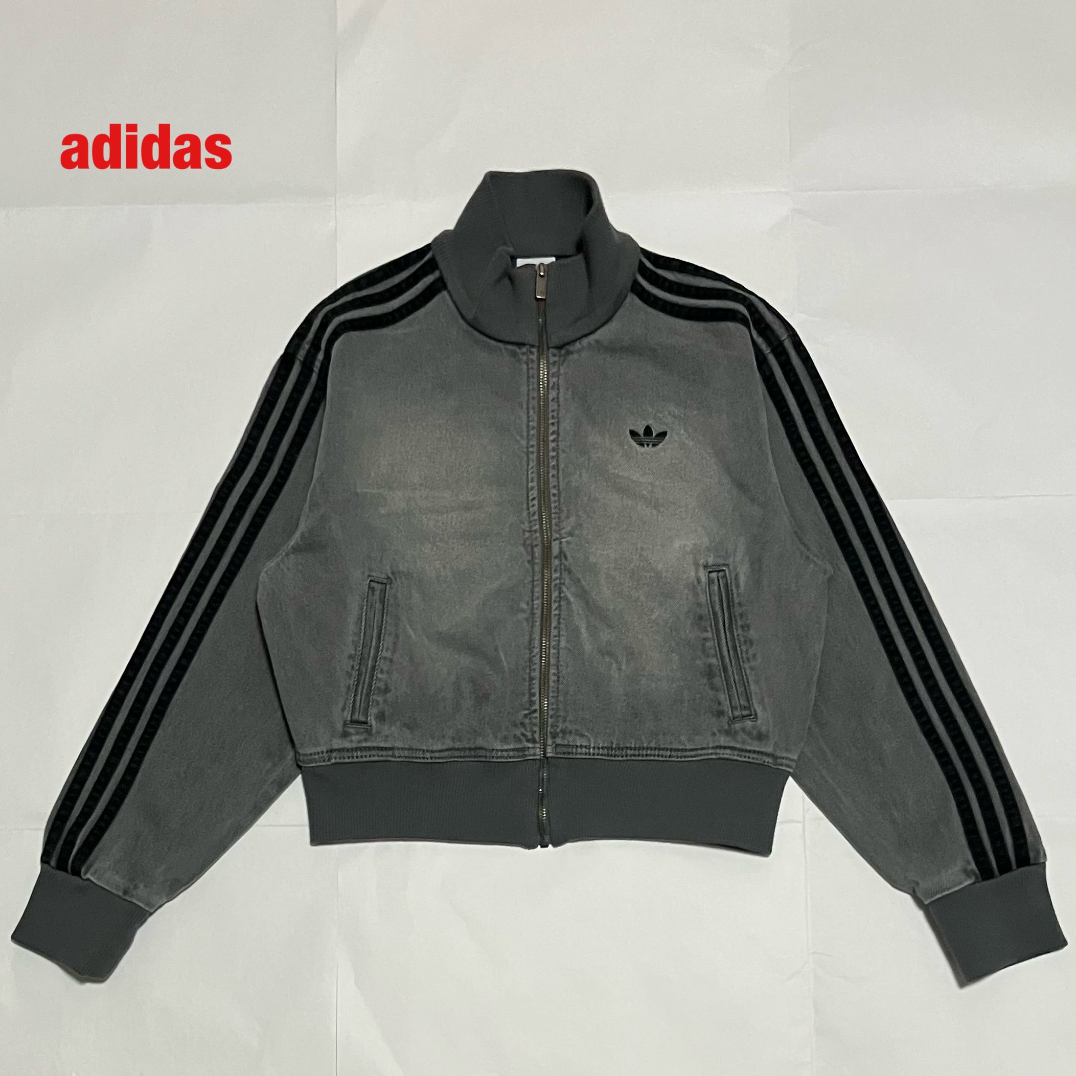  デニムトラックジャケット 人気】adidas アディダス DENIM TRACK TOP デニムトラックジャケット