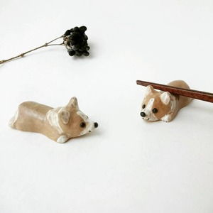 コーギーの箸置き（茶色）