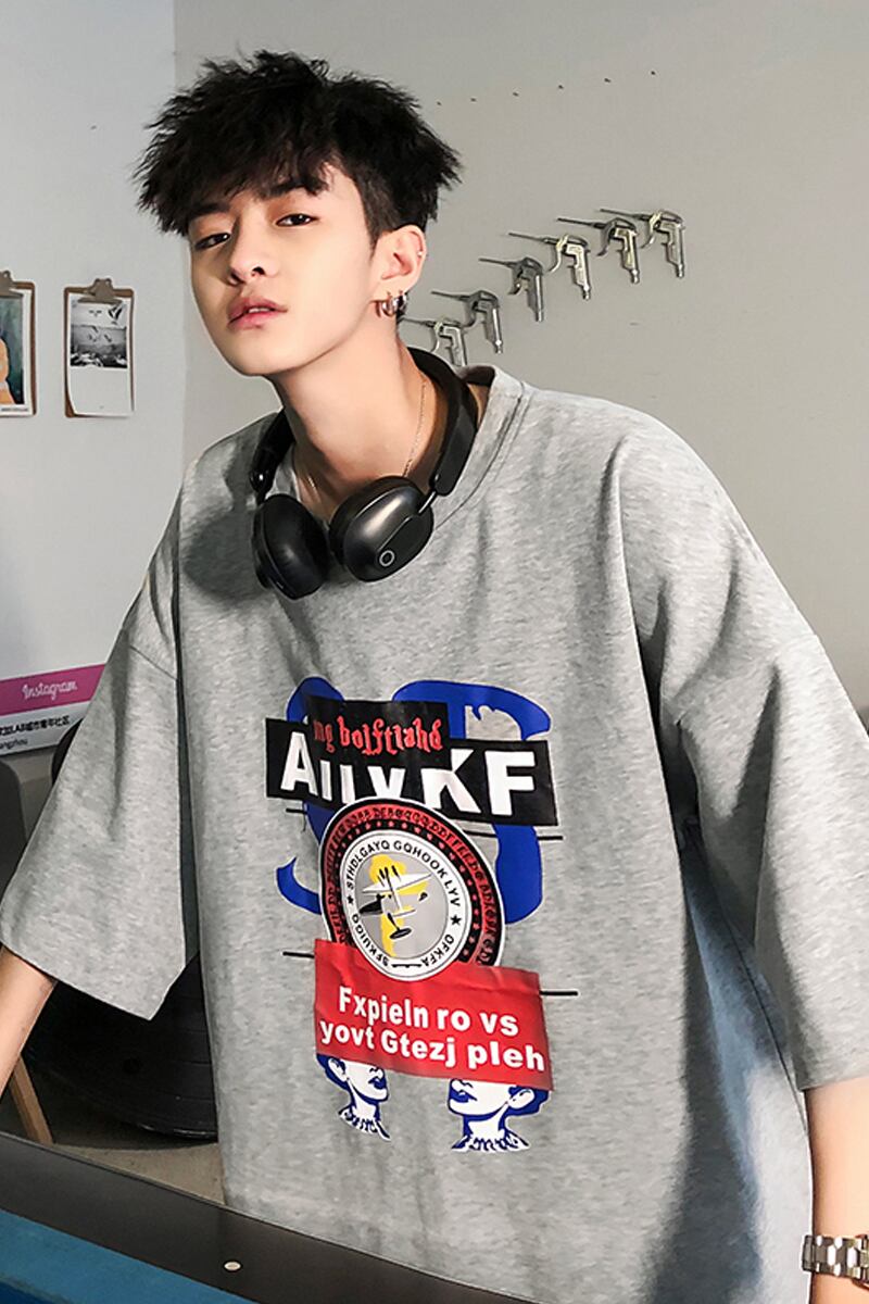 全3色 Tシャツ カットソー プリント カジュアル おしゃれ