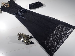 ☆15号☆総レ－スロング丈ワンピース(OPN5321)