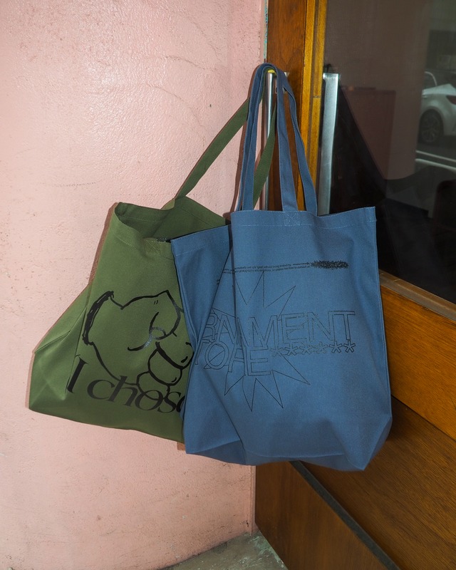 ORNAMENT STORE "Introduce" stone blue Big Tote-bag