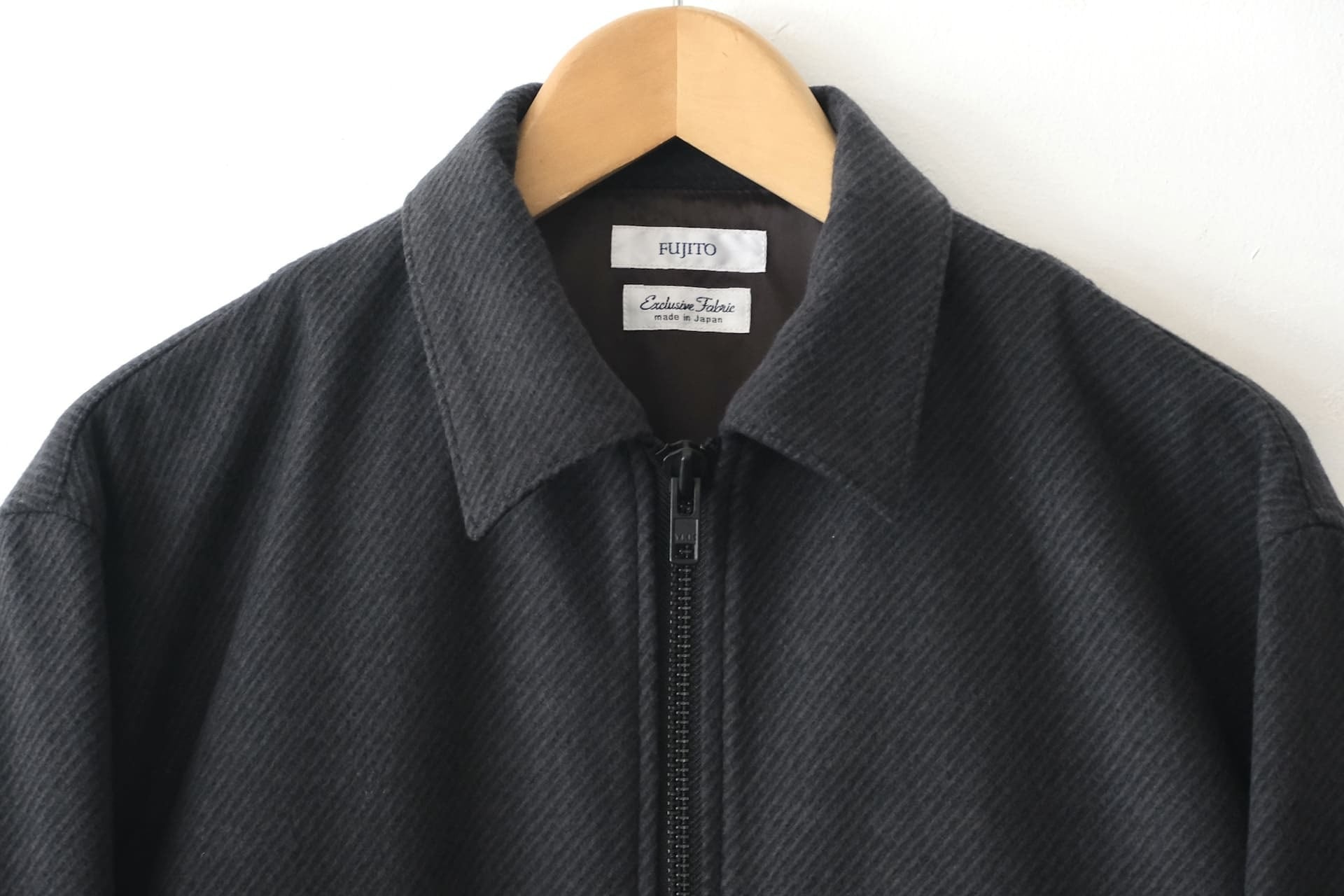 FUJITO Zip Up Blouson Charcoal,Dark Navy | Directors Web Shop