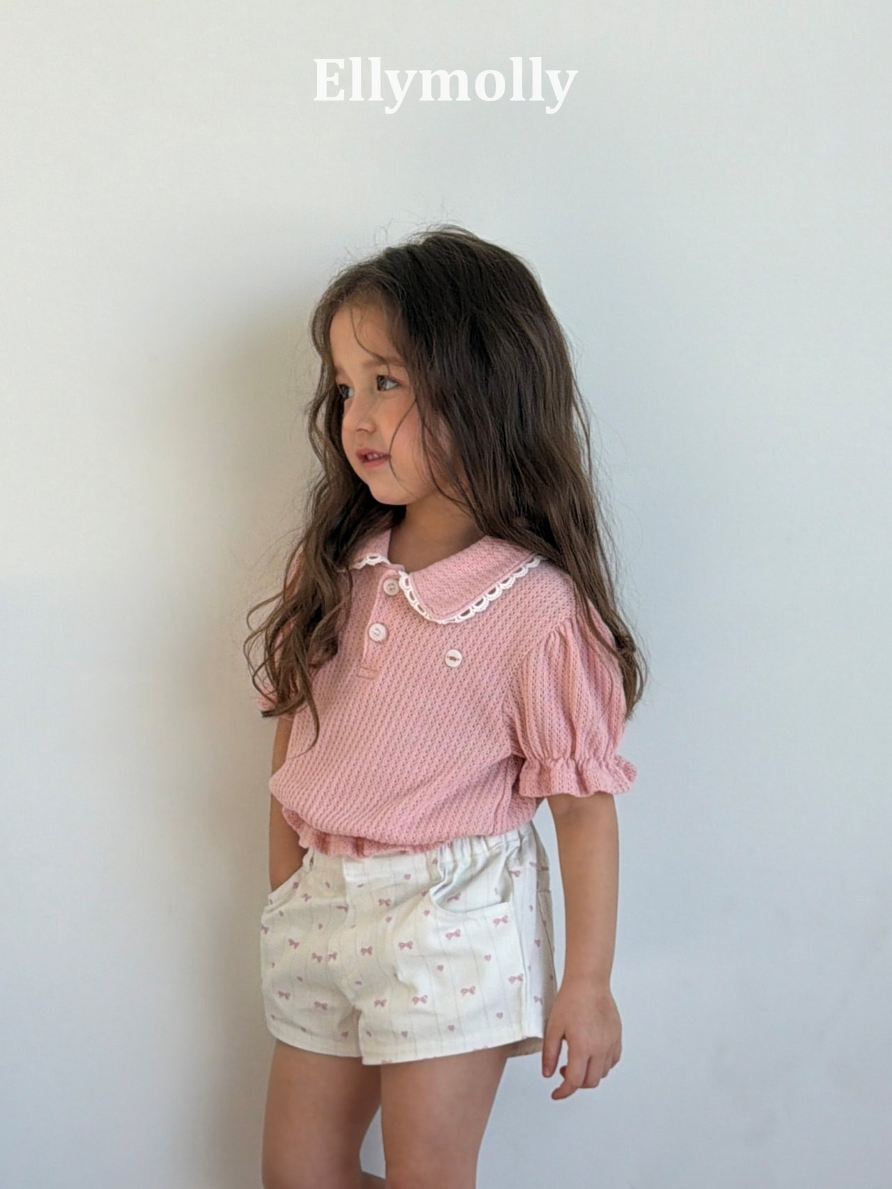 [ELLYMOLLY] Atelier Puff Collar Tee / [엘리몰리] 아틀리에퍼프카라티