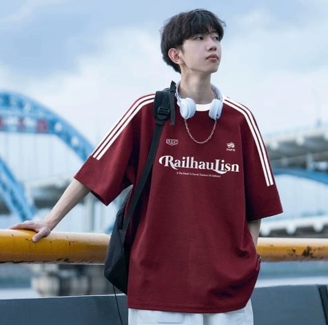 メンズ レトロ ストライプ Tシャツ Le154 | Lecono