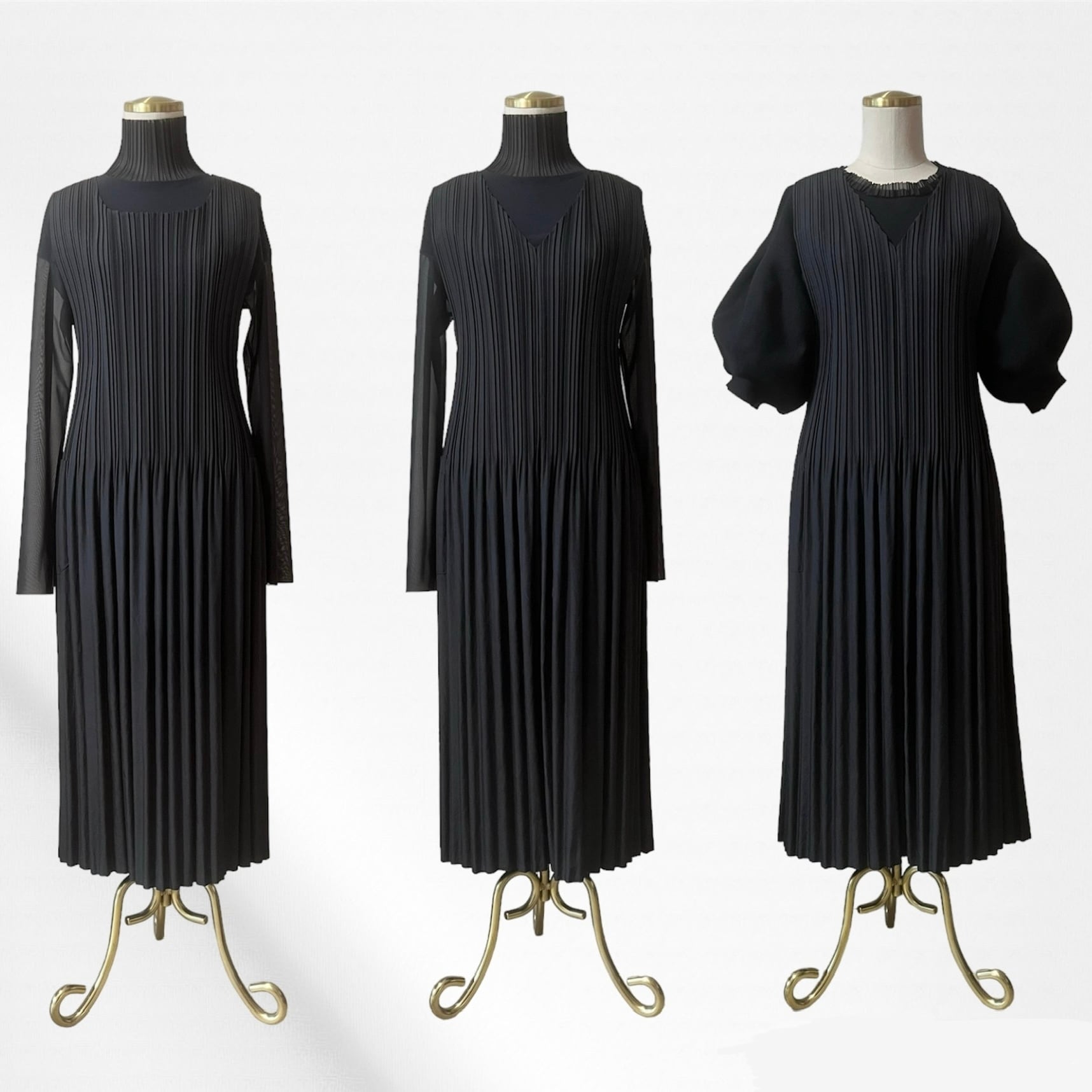 MONCOEUR T-Prati 3 2Way Pratique Dress 118cm 黒 ワンピース