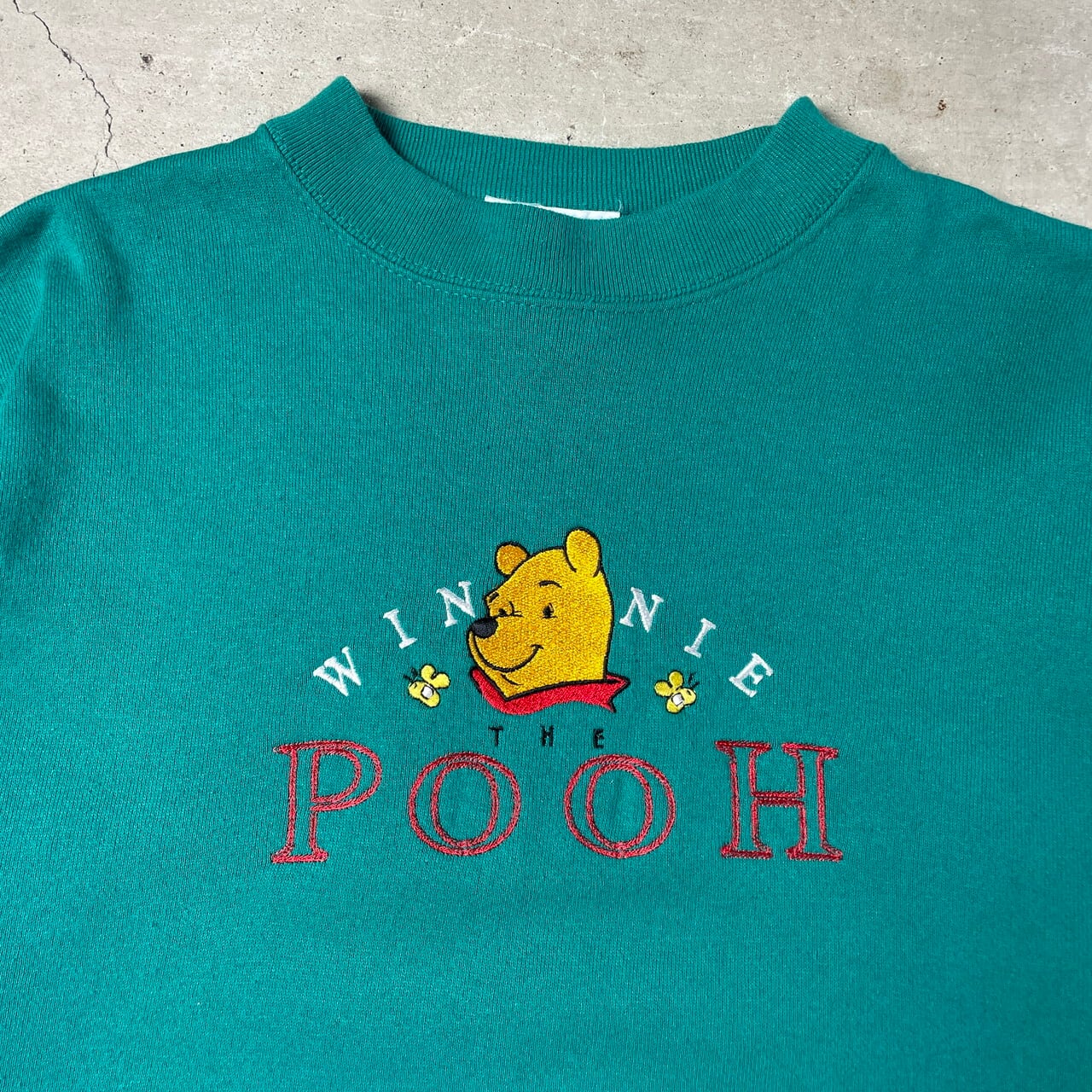 USA製 90年代 Pooh ディズニー くまのプーさん キャラクター 刺繍 スウェットシャツ  メンズXL