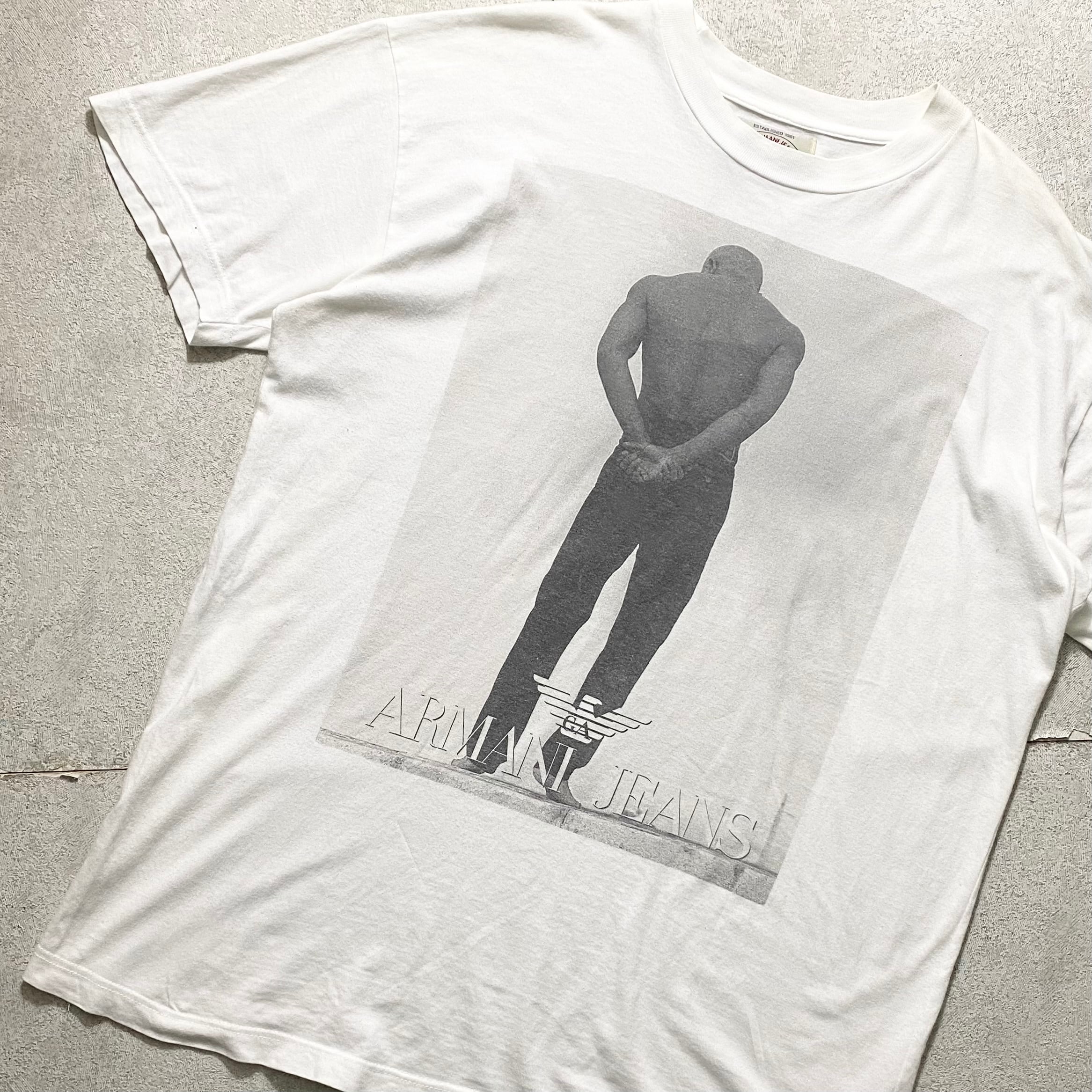 Hej Tilgivende inden længe vintage ARMANI JEANS photo print tee | NOIR ONLINE