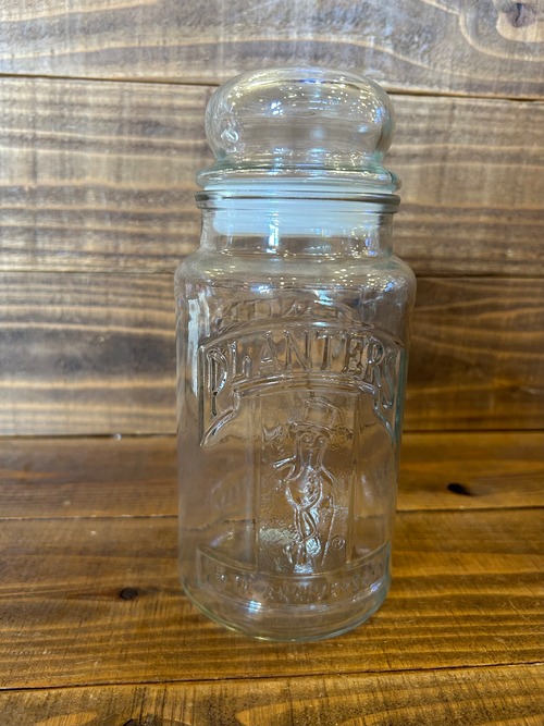 Vintage PLANTERS MR.PEANUT JAR/ミスターピーナッツ プランターズ ガラスジャー 80's ビンテージ