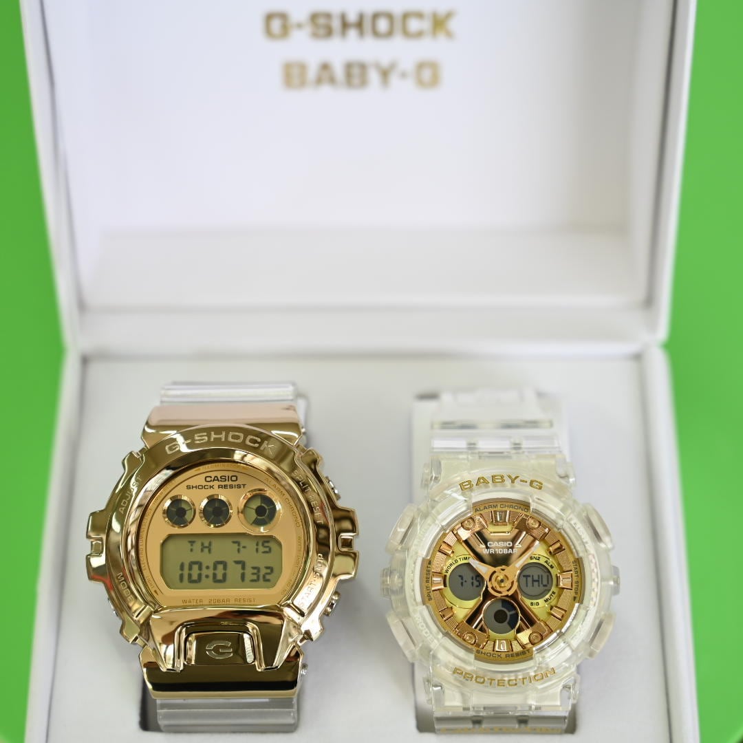 特価☆G-SHOCK GM-6900SG-9JF BABY-G BA-130CVG-7AJF ペアウォッチ ゴールド色 スケルトン メンズ レディース  腕時計 | 栗田時計店(1966年創業の正規販売店)
