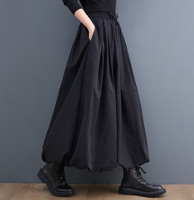 ふんわりロングバルーンスカート