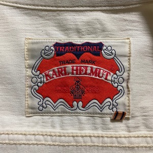 vintage KARL HELMUT patch design stretch riders jacket