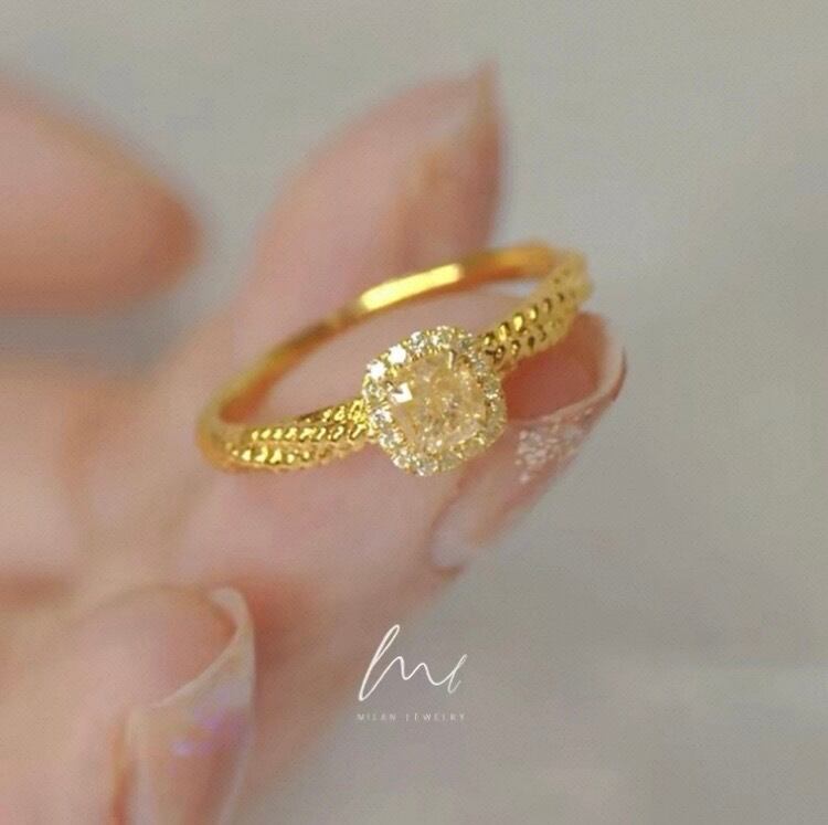 ローズ フラワー モアサナイト キラキラ 1ct 花 ゴージャス