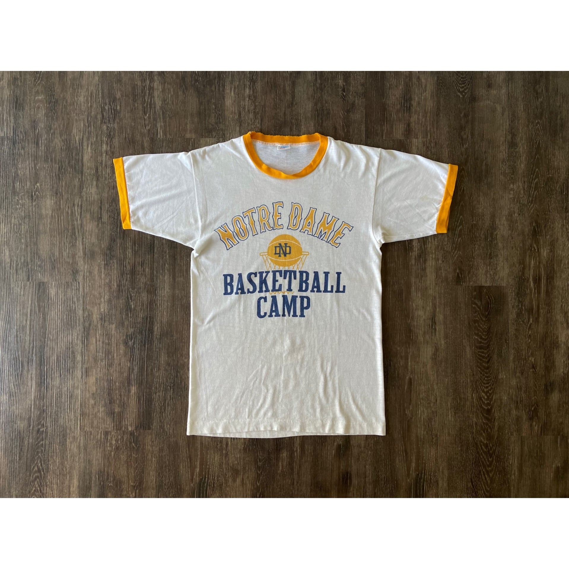 70s-80s champion s/s old ringer tee yellow 