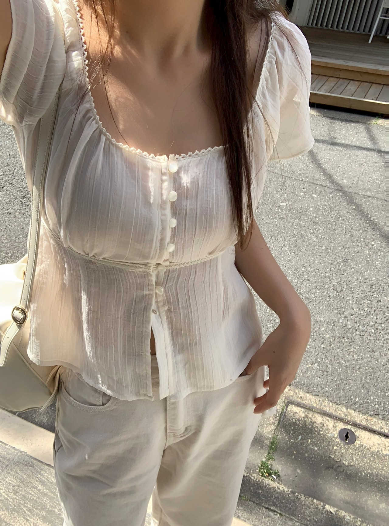 (予約) riette / Hazel blouse 2color